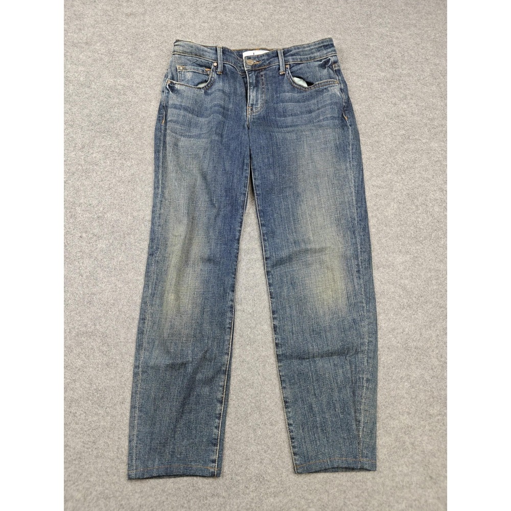 Velvet By Graham & Spencer Boyfriend Jeans Womens 24 Blue Med Wash Stretch Denim